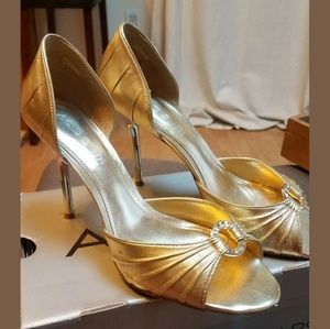 Aldo Gold Dress Heels